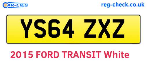 YS64ZXZ are the vehicle registration plates.