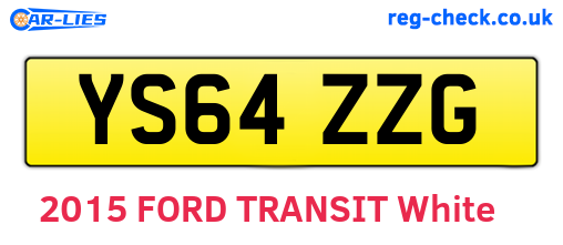 YS64ZZG are the vehicle registration plates.