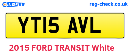 YT15AVL are the vehicle registration plates.