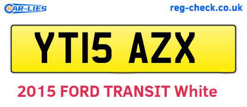 YT15AZX are the vehicle registration plates.