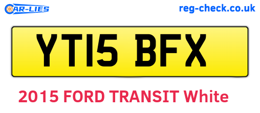 YT15BFX are the vehicle registration plates.