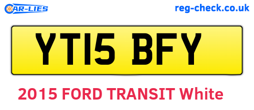 YT15BFY are the vehicle registration plates.