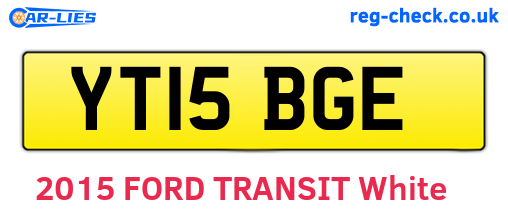 YT15BGE are the vehicle registration plates.