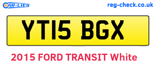 YT15BGX are the vehicle registration plates.