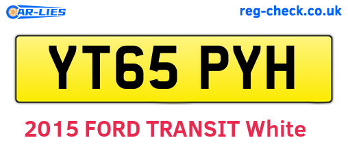 YT65PYH are the vehicle registration plates.