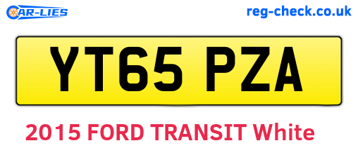 YT65PZA are the vehicle registration plates.