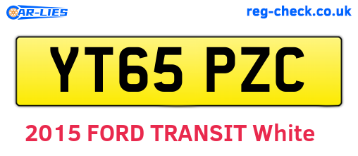 YT65PZC are the vehicle registration plates.