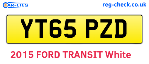 YT65PZD are the vehicle registration plates.