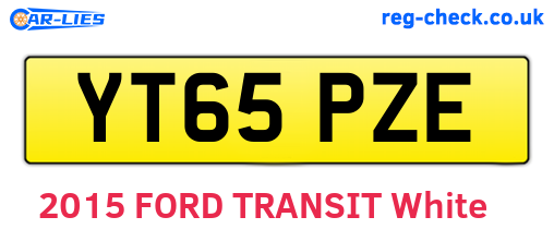 YT65PZE are the vehicle registration plates.