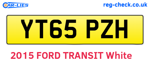 YT65PZH are the vehicle registration plates.