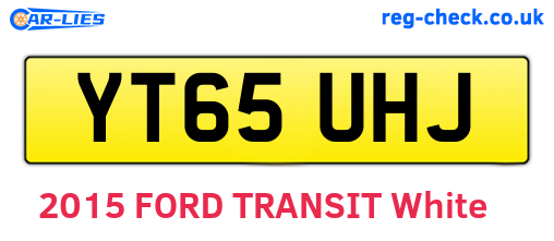 YT65UHJ are the vehicle registration plates.