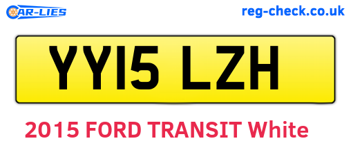YY15LZH are the vehicle registration plates.