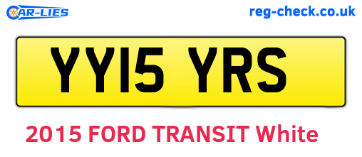 YY15YRS are the vehicle registration plates.