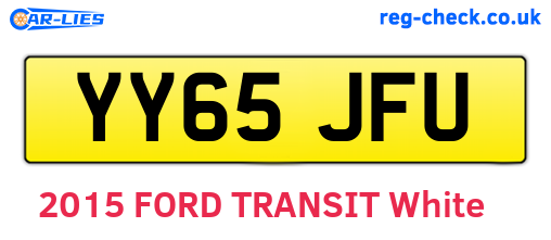 YY65JFU are the vehicle registration plates.