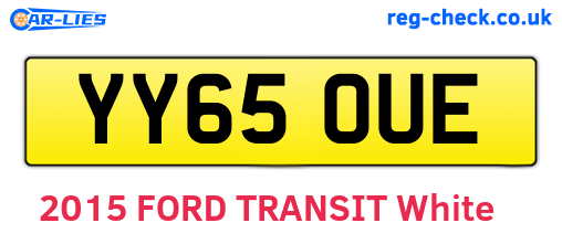 YY65OUE are the vehicle registration plates.