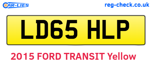 LD65HLP are the vehicle registration plates.