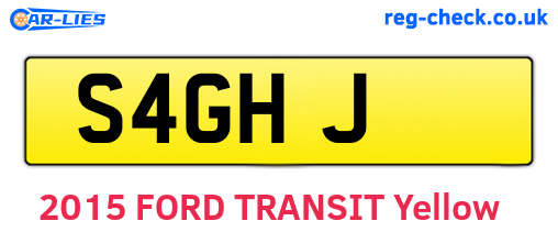 S4GHJ are the vehicle registration plates.