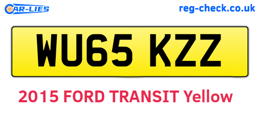WU65KZZ are the vehicle registration plates.