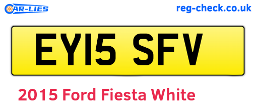 White 2015 Ford Fiesta (EY15SFV)