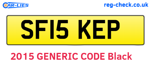 SF15KEP are the vehicle registration plates.