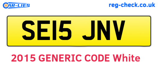 SE15JNV are the vehicle registration plates.