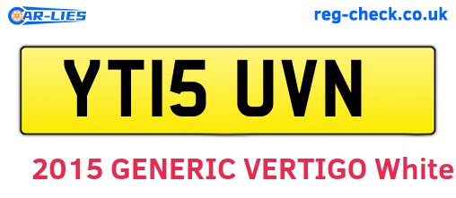 YT15UVN are the vehicle registration plates.