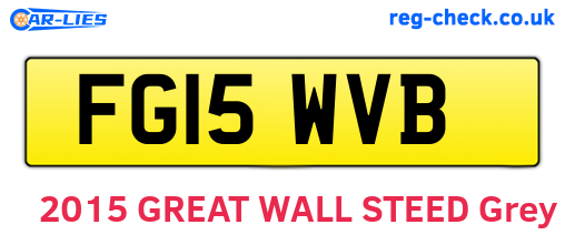 FG15WVB are the vehicle registration plates.