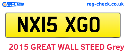NX15XGO are the vehicle registration plates.