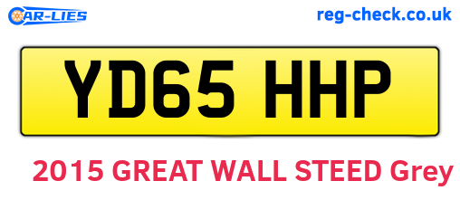 YD65HHP are the vehicle registration plates.