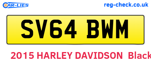 SV64BWM are the vehicle registration plates.