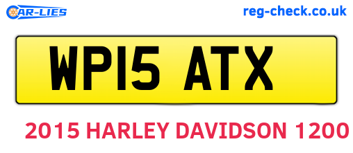 WP15ATX are the vehicle registration plates.