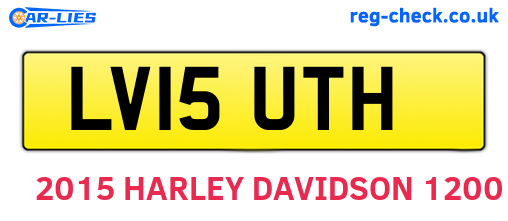 LV15UTH are the vehicle registration plates.