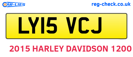 LY15VCJ are the vehicle registration plates.