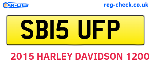 SB15UFP are the vehicle registration plates.