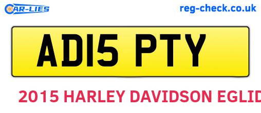 AD15PTY are the vehicle registration plates.