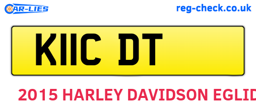 K11CDT are the vehicle registration plates.