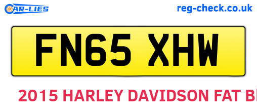 FN65XHW are the vehicle registration plates.