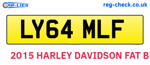 LY64MLF are the vehicle registration plates.