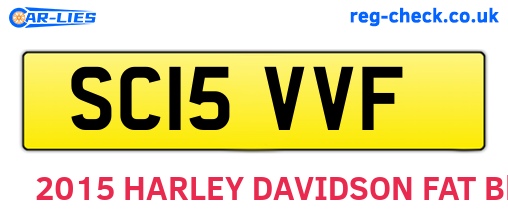 SC15VVF are the vehicle registration plates.
