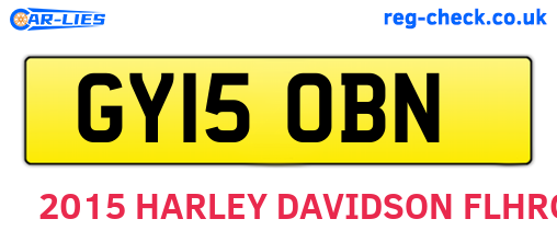 GY15OBN are the vehicle registration plates.
