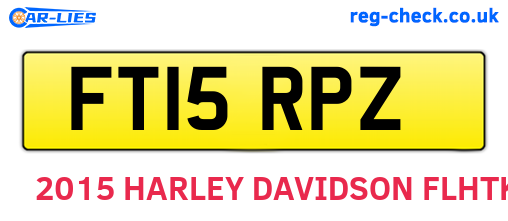 FT15RPZ are the vehicle registration plates.