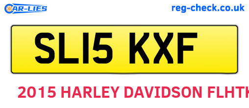SL15KXF are the vehicle registration plates.