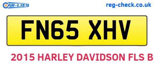 FN65XHV are the vehicle registration plates.