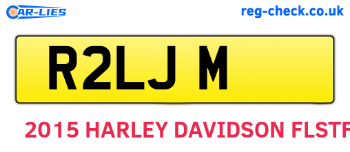 R2LJM are the vehicle registration plates.