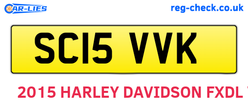 SC15VVK are the vehicle registration plates.