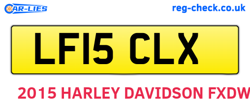 LF15CLX are the vehicle registration plates.