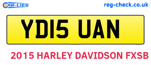 YD15UAN are the vehicle registration plates.
