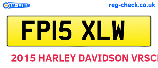 FP15XLW are the vehicle registration plates.