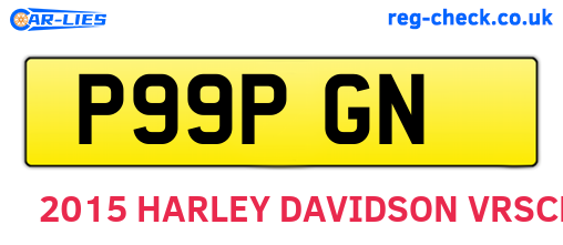 P99PGN are the vehicle registration plates.