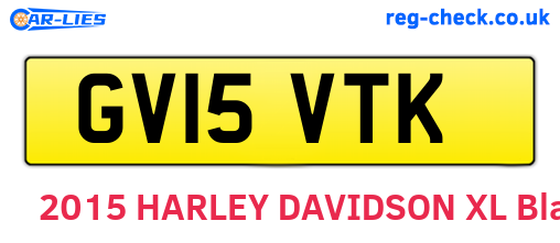 GV15VTK are the vehicle registration plates.